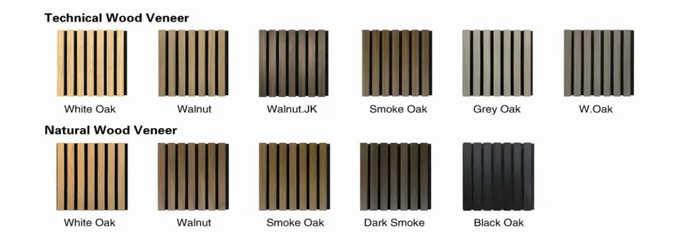 Decorative wall Foam Panels Acoustic Wooden Slat Wall  Wood Fiber Acoustic Panel Slatted Acoustic Panels