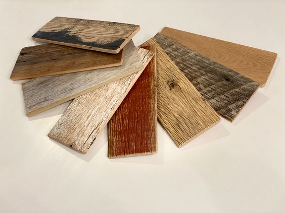 Rustic Weathered Reclaimed Wood Planks for DIY Crafts Weathered Reclaimed Wood Bundle