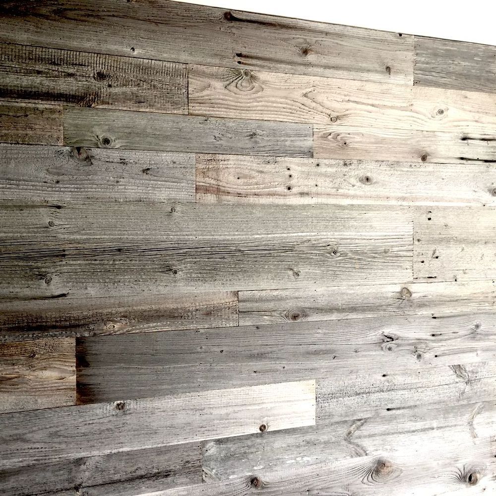 Sunbaked Black Reclaimed Barnwood Planks Wood Accent Wall Wooden Backdrop Headboard