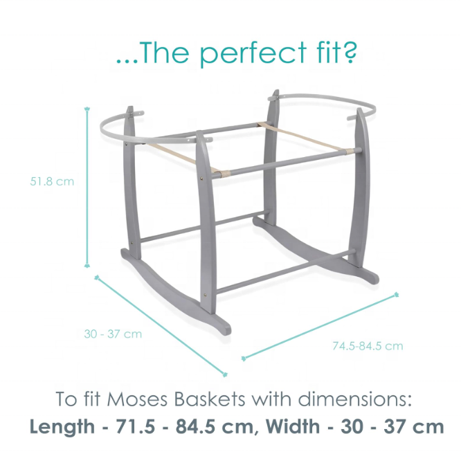 Standard Sturdy Rocking Moses Basket Stand for Baby Baby Swing with Stand