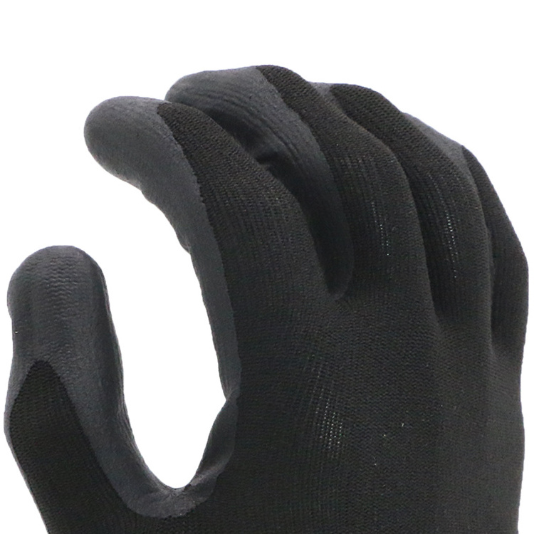 Hand protective oil resistant flexible safety work gloves with guanti nitrile coating from Eternity Safety