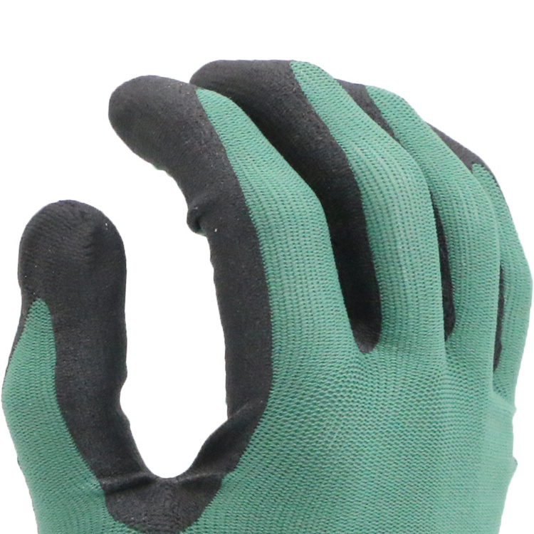 ENTE SAFETY Palm dotted new customized anti-slip comfortable nylon liner nitrile garden gloves