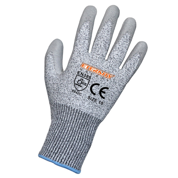 ENTE SAFETY CE EN388 4544 level 5 cheap HPPE cut proof safety garden gloves & protective gear anti cut resistant gloves for work