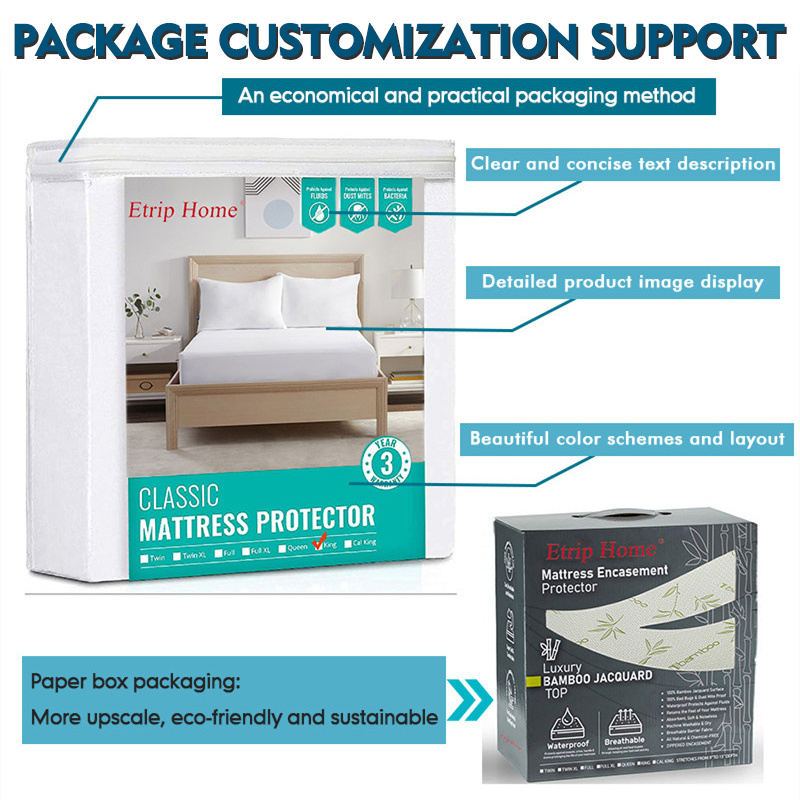 Soft and comfortable 100% polyester microfiber ultra-sonic waterproof mattress cover/protector