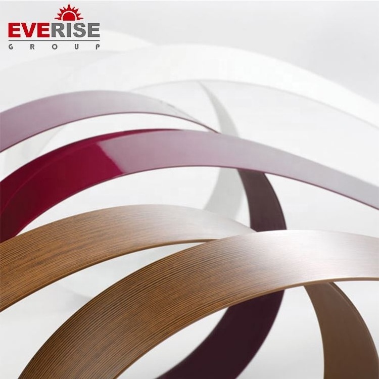 Hot sale 0.25-3mm wood grain furniture accessories pvc edge banding tape