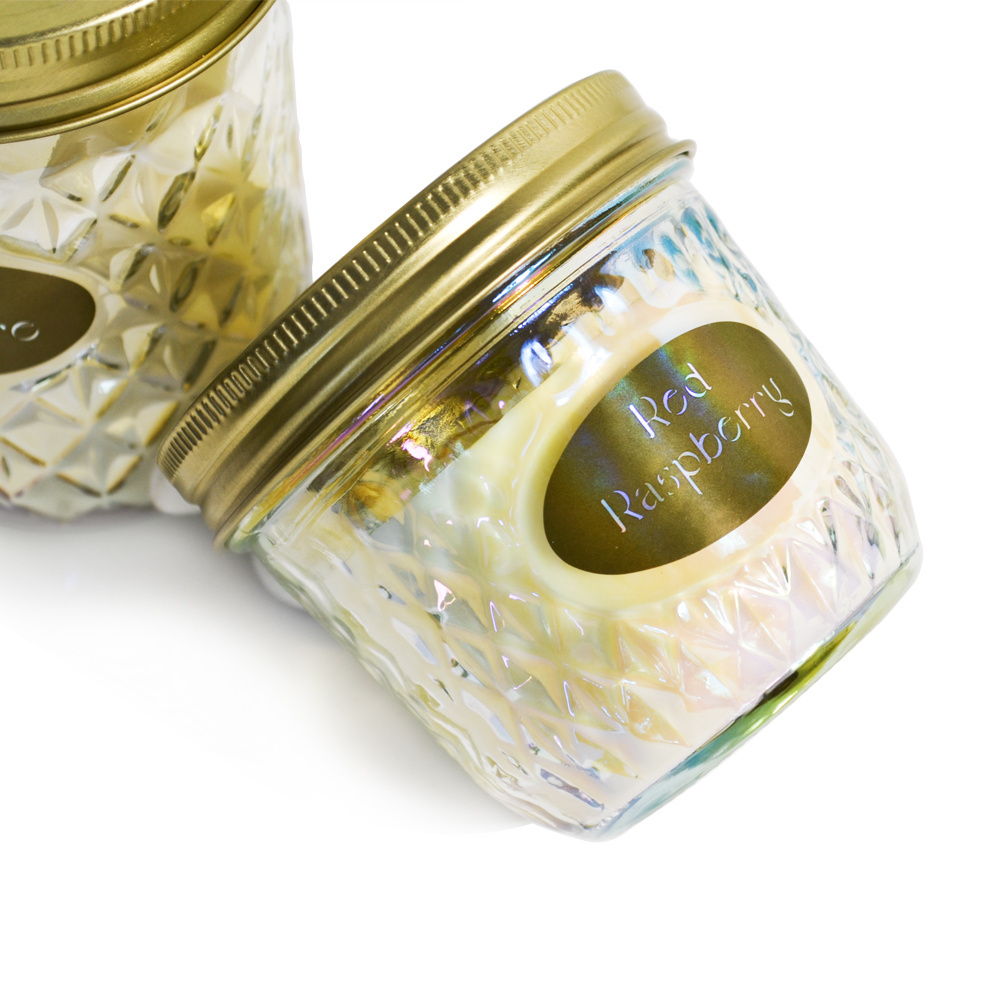 Wholesale Custom Private Label Luxury Aroma Scented Soy Wax Candle with Lid Home Decor Gift Set