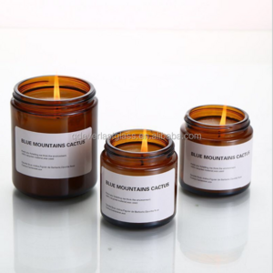 Home Decor Luxury Essential Oil Private Label Glass Jar Scented Candle Soy Wax Candle