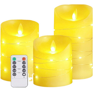 Remote Control Christmas Birthday Romantic Led  candle with led