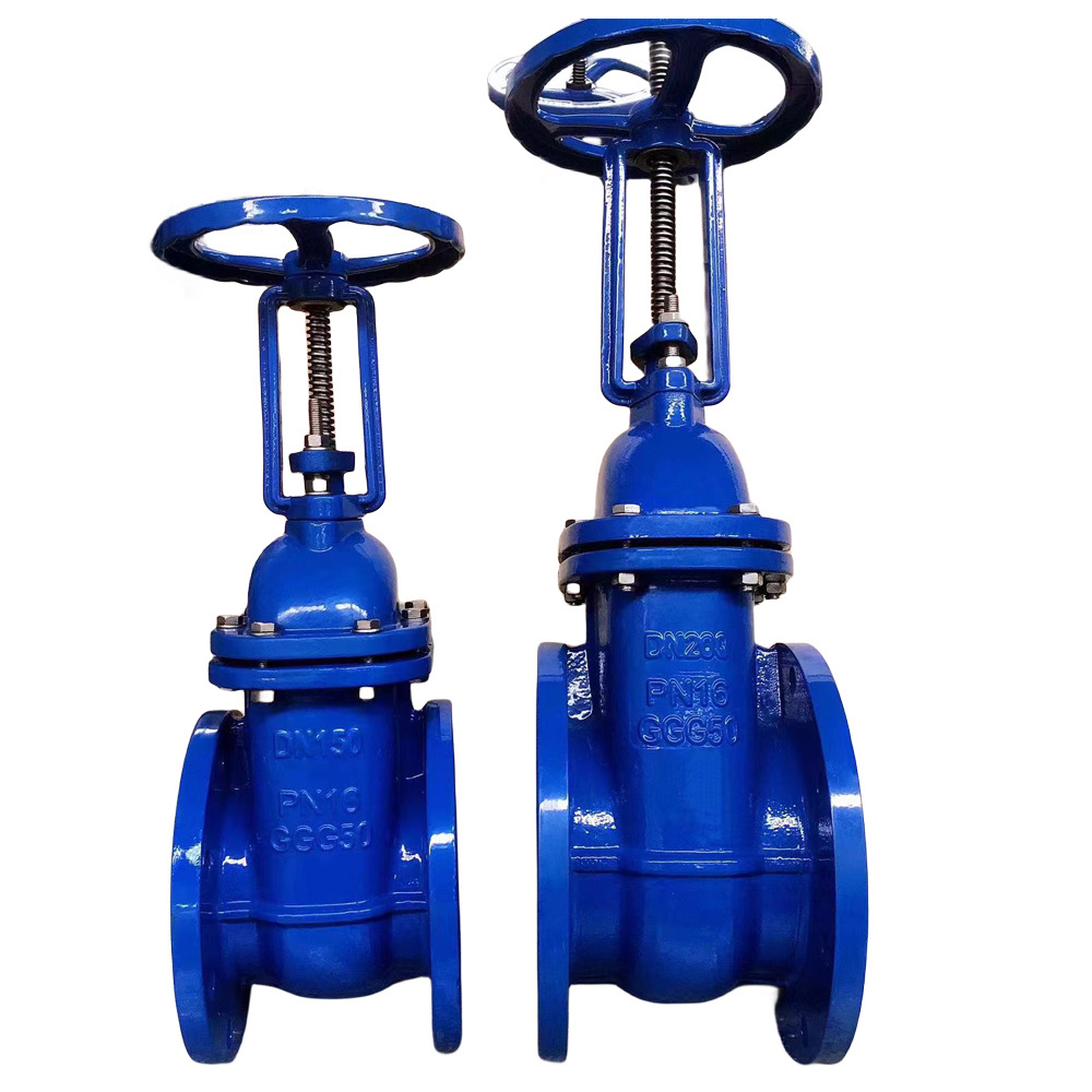 hand wheel din3352 F4 PN16 DN100 DN200 DN300 rising stem  ductile iron  metal seated 2 inch  3 inch 8 inch 10inch gate valve