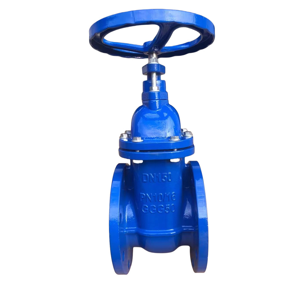 hand wheel din3352 f4 PN16 cast iron  metal seated 2 inch 3inch 4 inch 8inch gate valve  for water control  GGG50 flange end