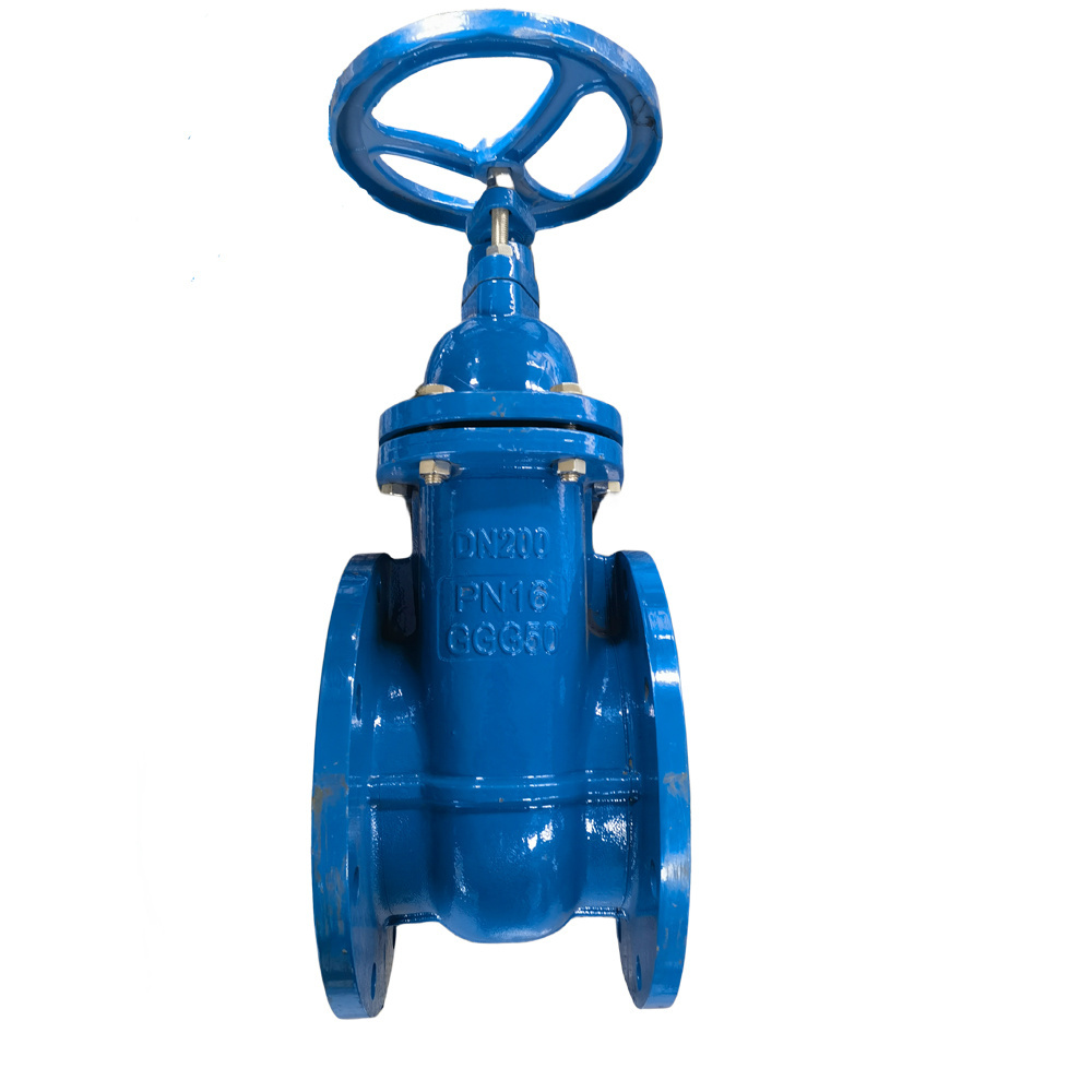 hand wheel din3352 f4 PN16 cast iron  metal seated 2 inch 3inch 4 inch 8inch gate valve  for water control  GGG50 flange end