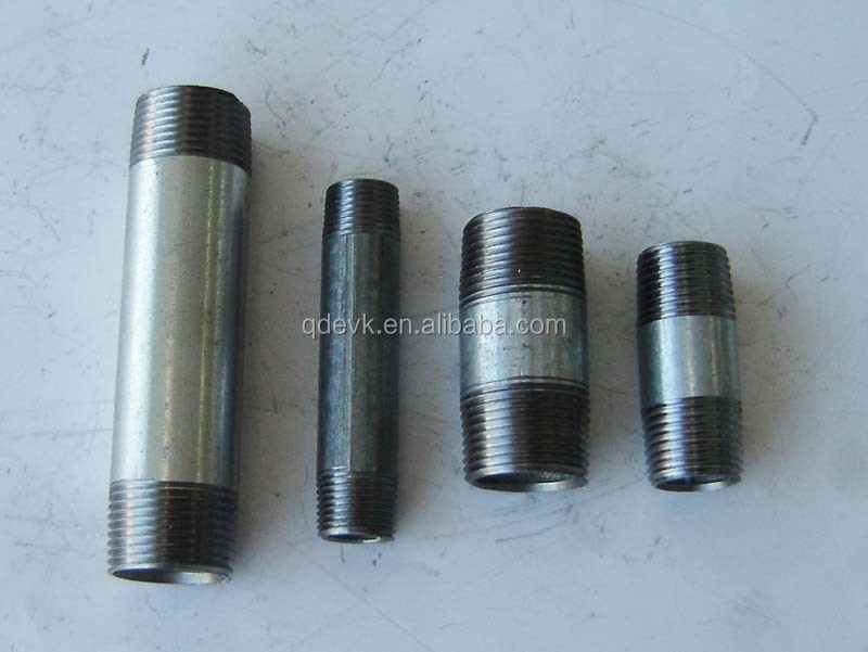 Fittings Good prices free sample Stainless  steel 304 316 1/4 Inch NPT BSP all Thread Galvanized Pipe Nipple