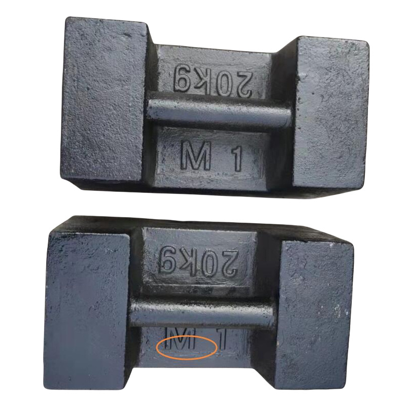 M1 class cast iron 10kg 20kg 25kg test weight  200kg 500kg 1000kg 2000kg weight for crane