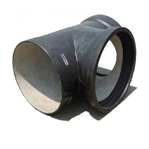 ductile cast iron pipe fittings-all socket tee/flange on double socket tee