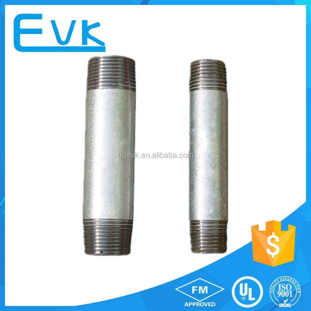 Fittings Good prices free sample Stainless  steel 304 316 1/4 Inch NPT BSP all Thread Galvanized Pipe Nipple