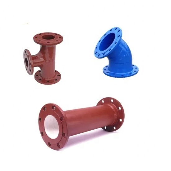 ductile cast iron pipe fittings-all socket tee/flange on double socket tee