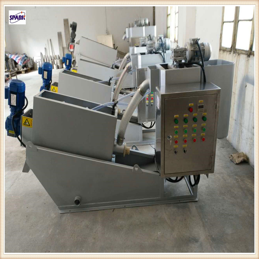 screw press sludge dewatering machine / Sludge dewatering Screw Press for industry wastewater sludge dehydrator