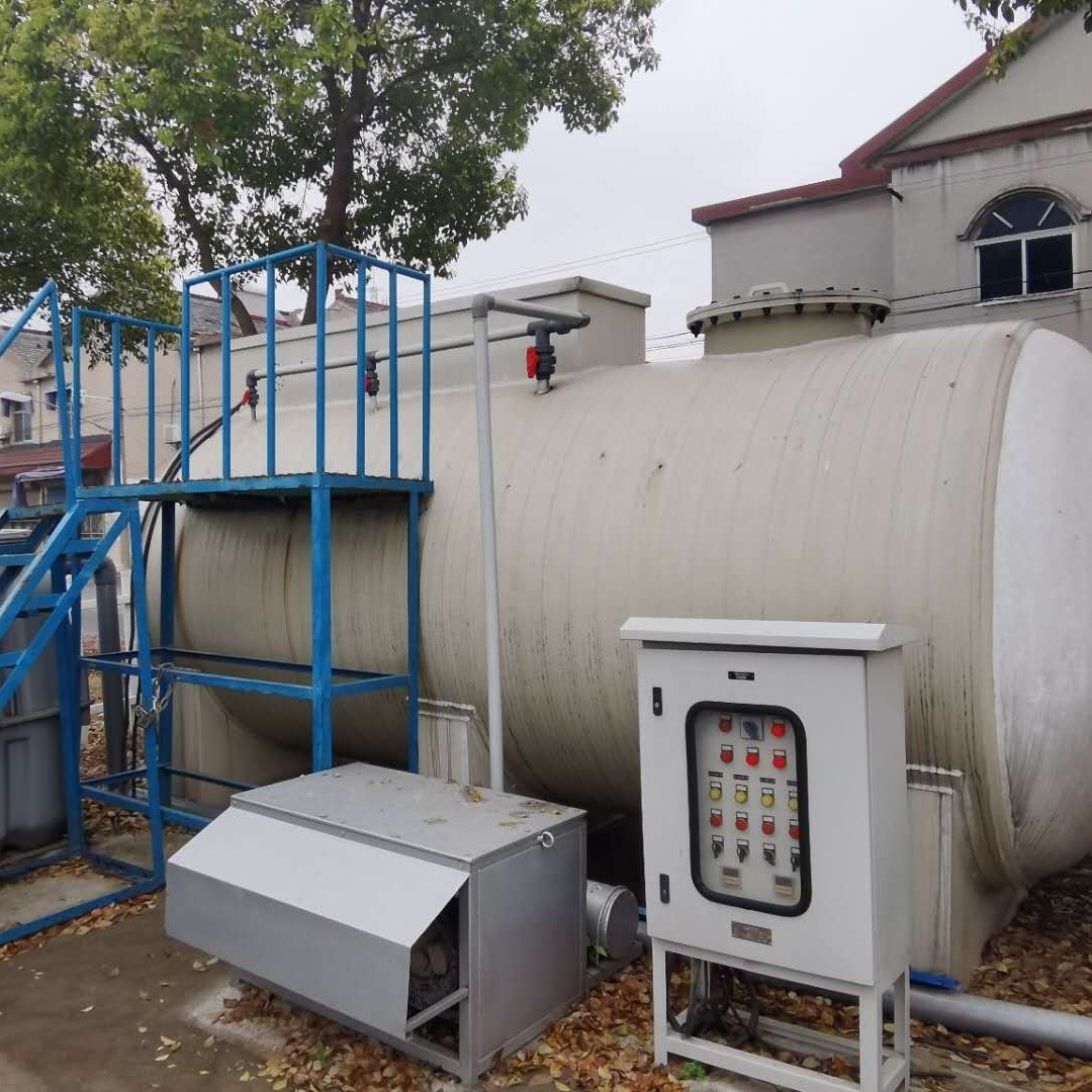 CE high efficiency used Packaged MBBR wastewater treatment equipment with Plastic Septic tank