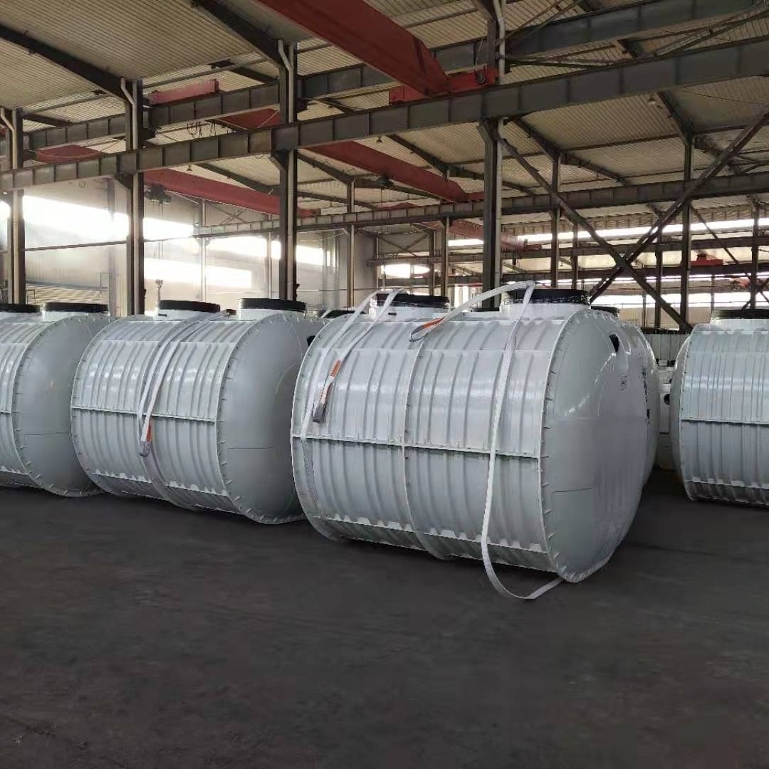 CE high efficiency used Packaged MBBR wastewater treatment equipment with Plastic Septic tank