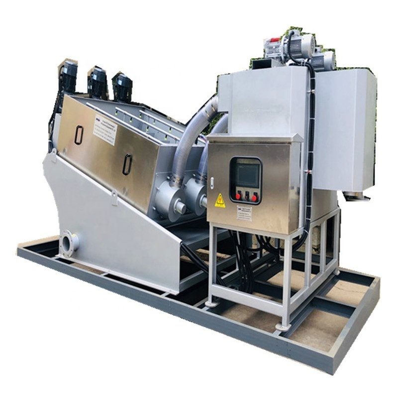 Screw Press Waste Water Equipment Sludge Dehydrator for Oily Wastewater Treatment