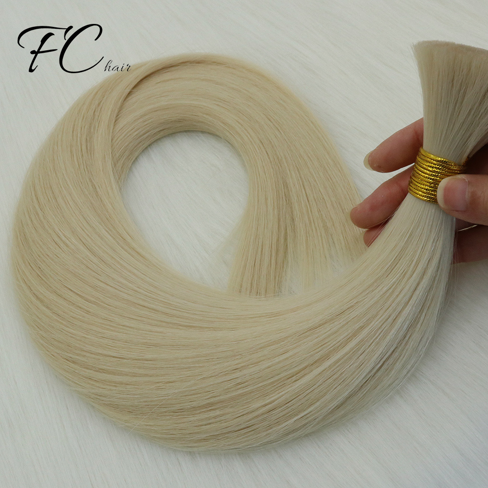 Top Quality Human Remy Bulk Extension Raw Cuticle Aligned Hair Raw materials For Vlight Hair