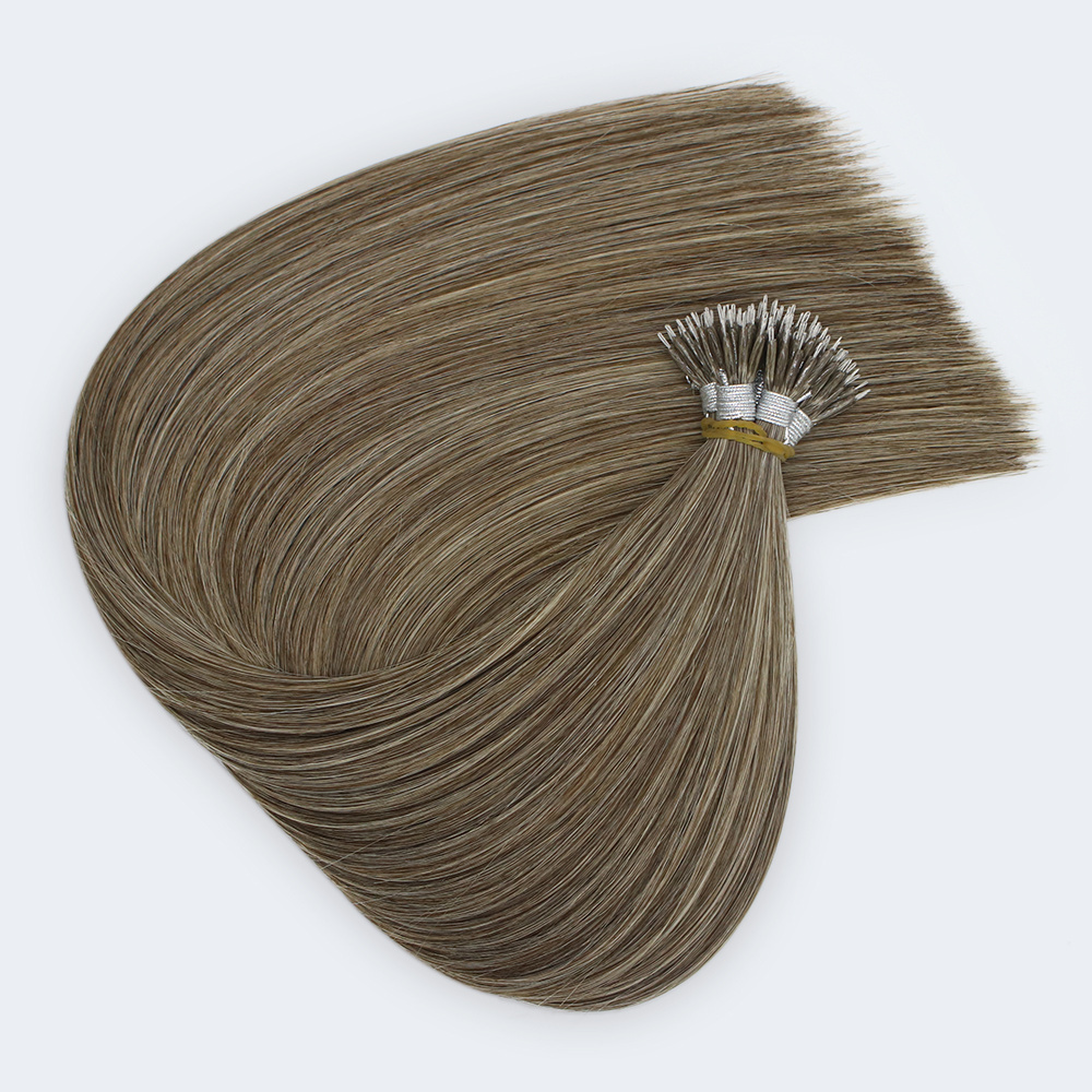 Microlinks loop balayage human hair extension products high quality 100 micro nano hair extension