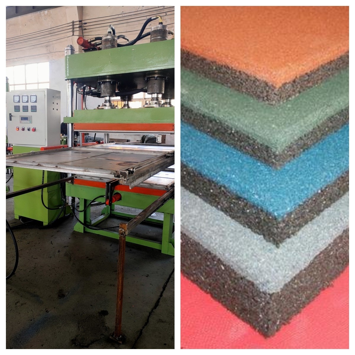 Tile Making/moulding/press Machine Tyre Recycled Rubber Manufacturing Plant Provided Tire Recycling Machine 3 Years Used Cars