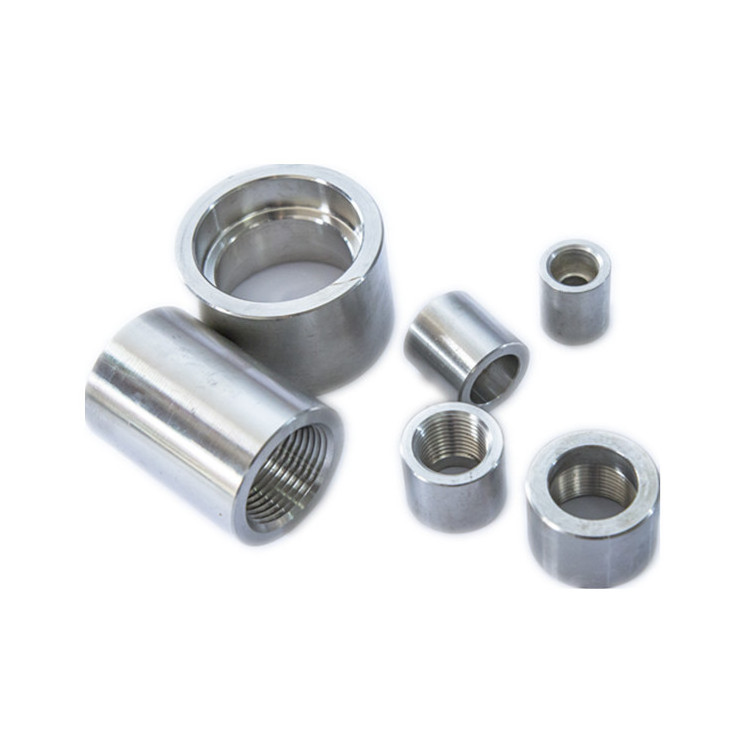 Round Threaded Studding Connector coupling SS304 Stainless Steel All thread Tube Sleeve