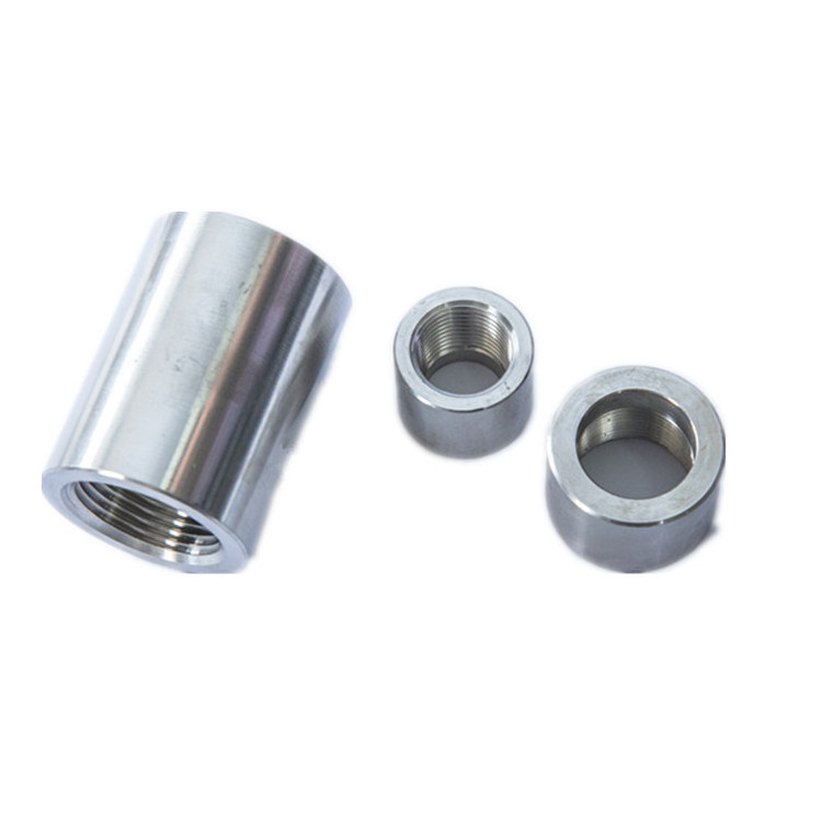 Round Threaded Studding Connector coupling SS304 Stainless Steel All thread Tube Sleeve