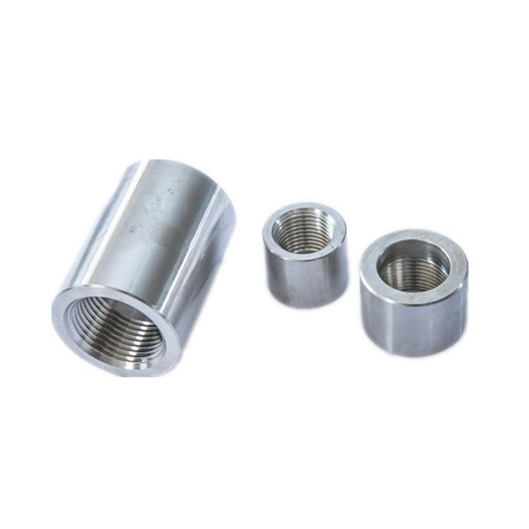 Round Threaded Studding Connector coupling SS304 Stainless Steel All thread Tube Sleeve