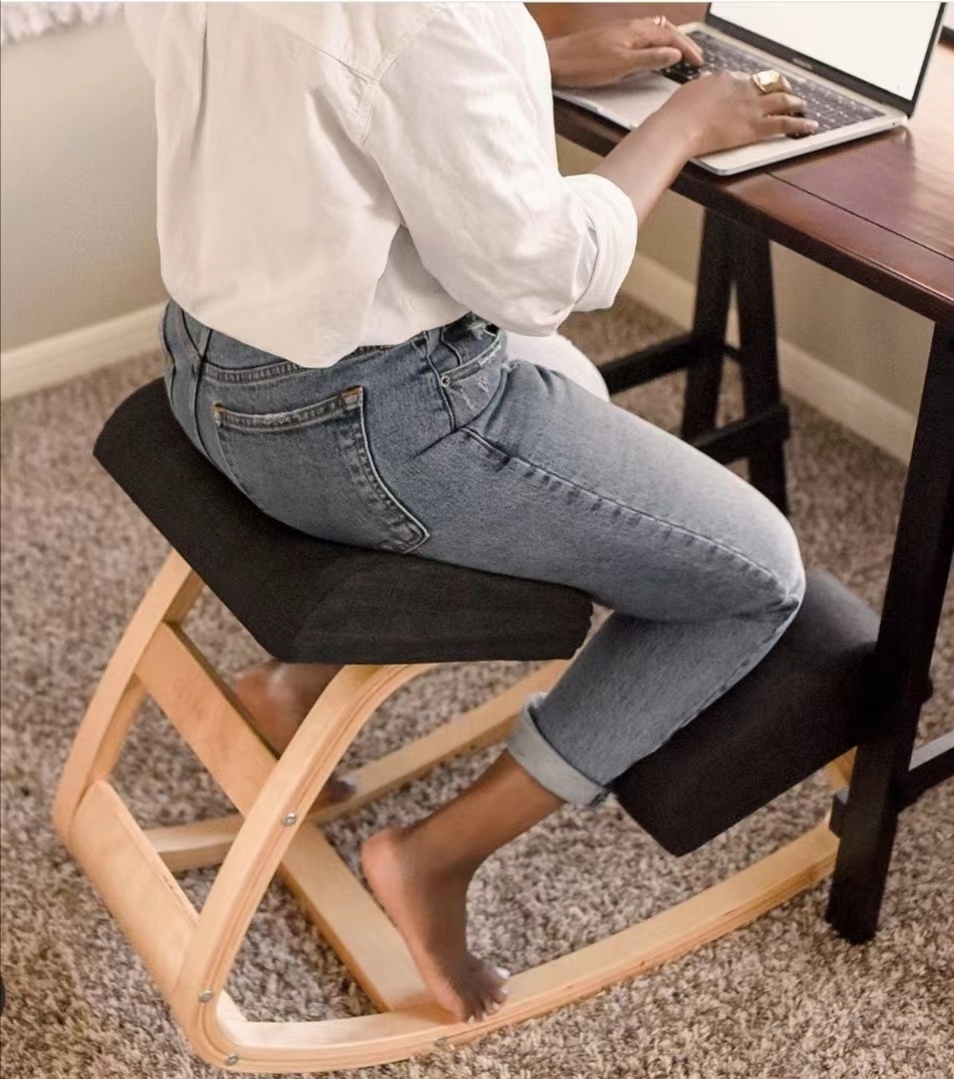 Ergonomic Office Kneeling Chair Height Adjustable For Home Desk Posture Corrective Seat Knee Stool for Bad Back Support