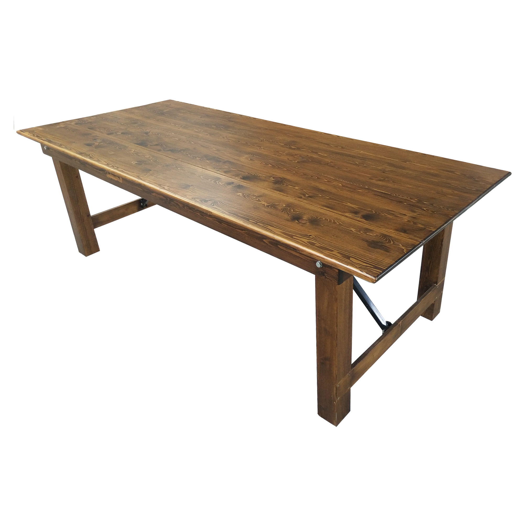 Hotel and Restaurant Solid Wood Banquet Farm Table for Event Dining