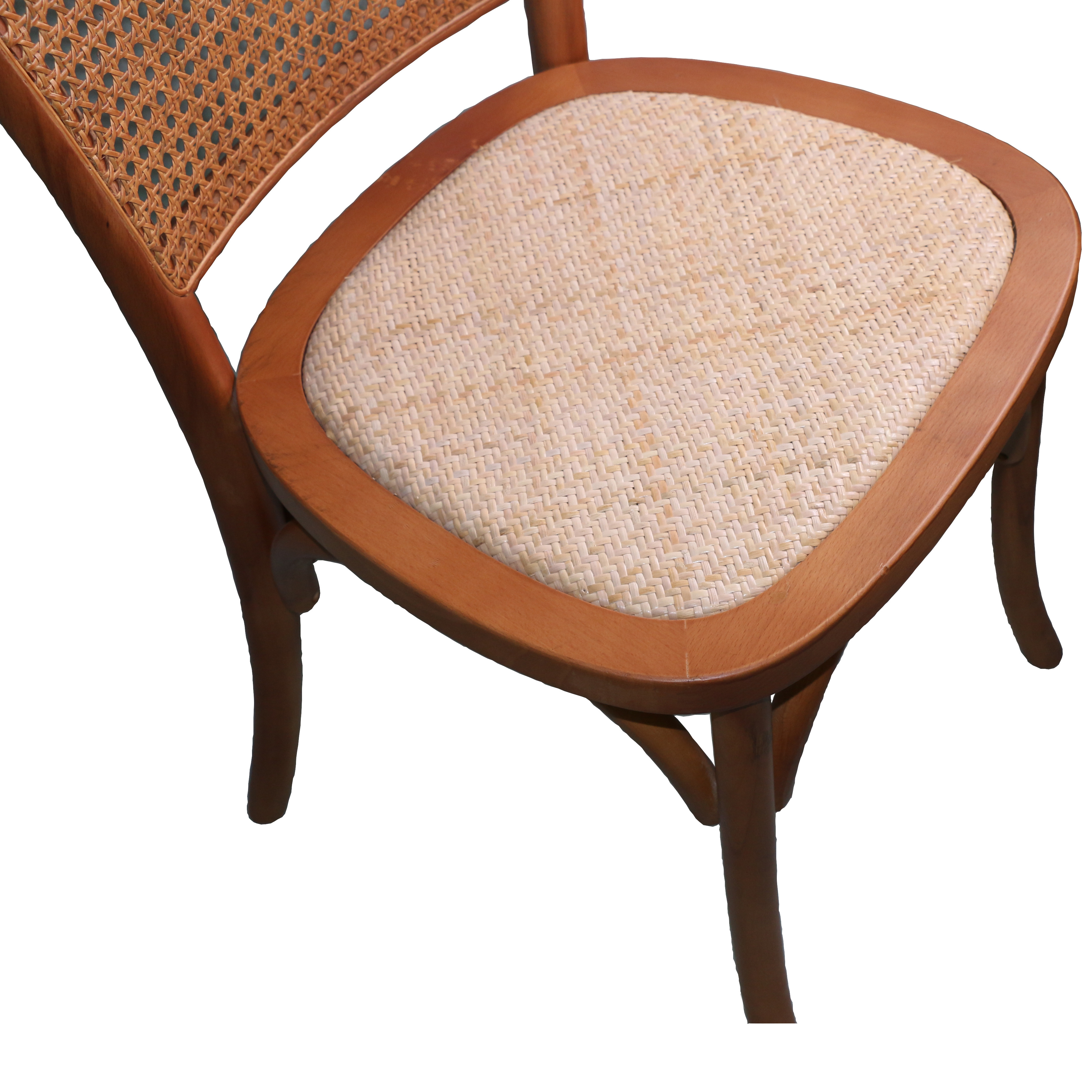 High Quality Handmade in Vietnam Flower Rattan Chair Woven Degsign Customized OEM Furniture For Hotel & Home Chair Decor HNH