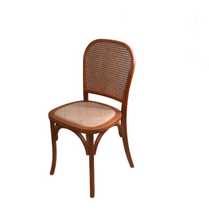 High Quality Handmade in Vietnam Flower Rattan Chair Woven Degsign Customized OEM Furniture For Hotel & Home Chair Decor HNH