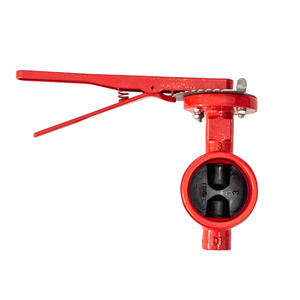 air operated vacuum butterfly valve 80mm butterfly valve grooved pre-grooved butterfly valve DN80