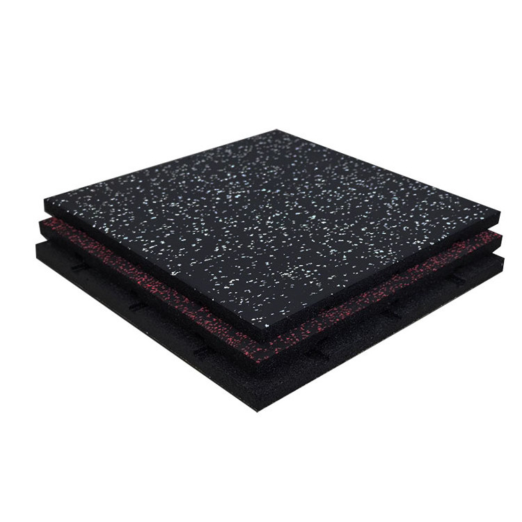 Environmental-friendly recyclable rubber tiles flooring/rubber gym flooring 15mm