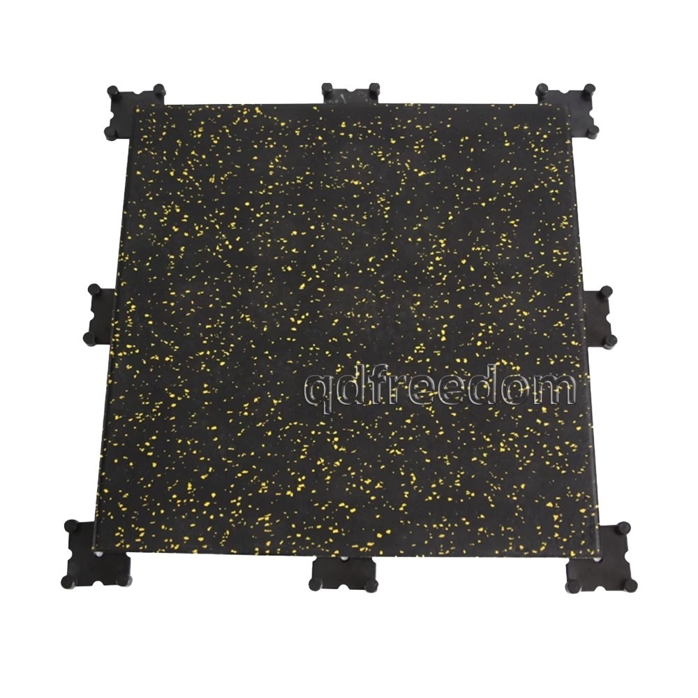 Environmental-friendly recyclable rubber tiles flooring/rubber gym flooring 15mm