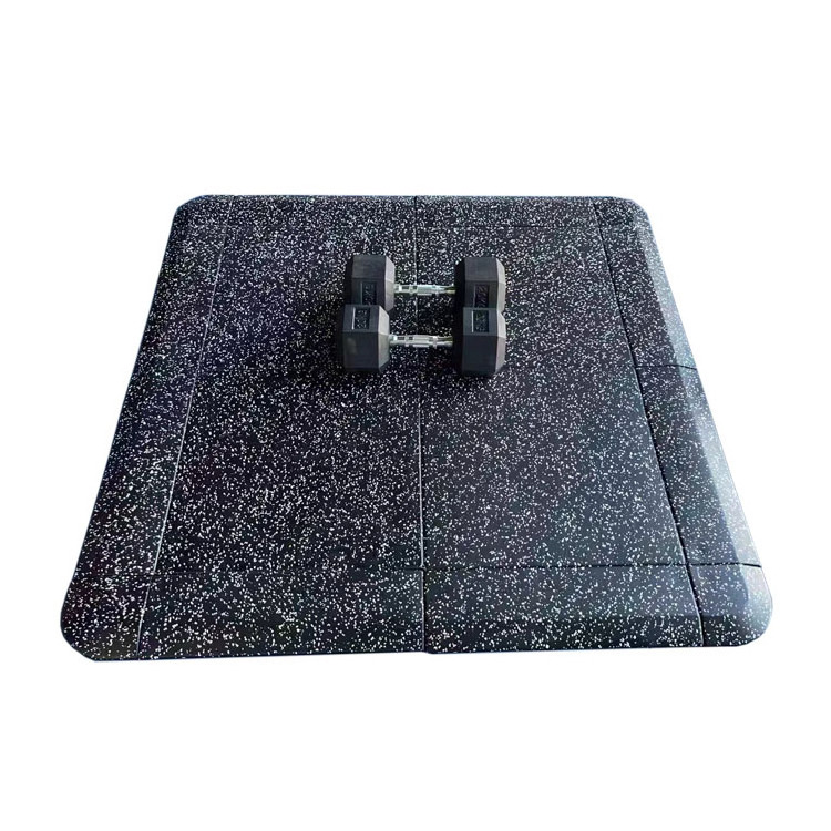 Environmental-friendly recyclable rubber tiles flooring/rubber gym flooring 15mm