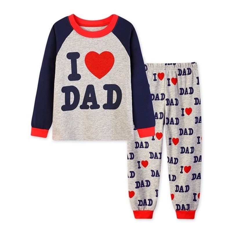 Best Seller Cartoon Boys kids sleepwear cotton Pajamas Sets Custom Spring Autumn Winter Kids Sleepwear