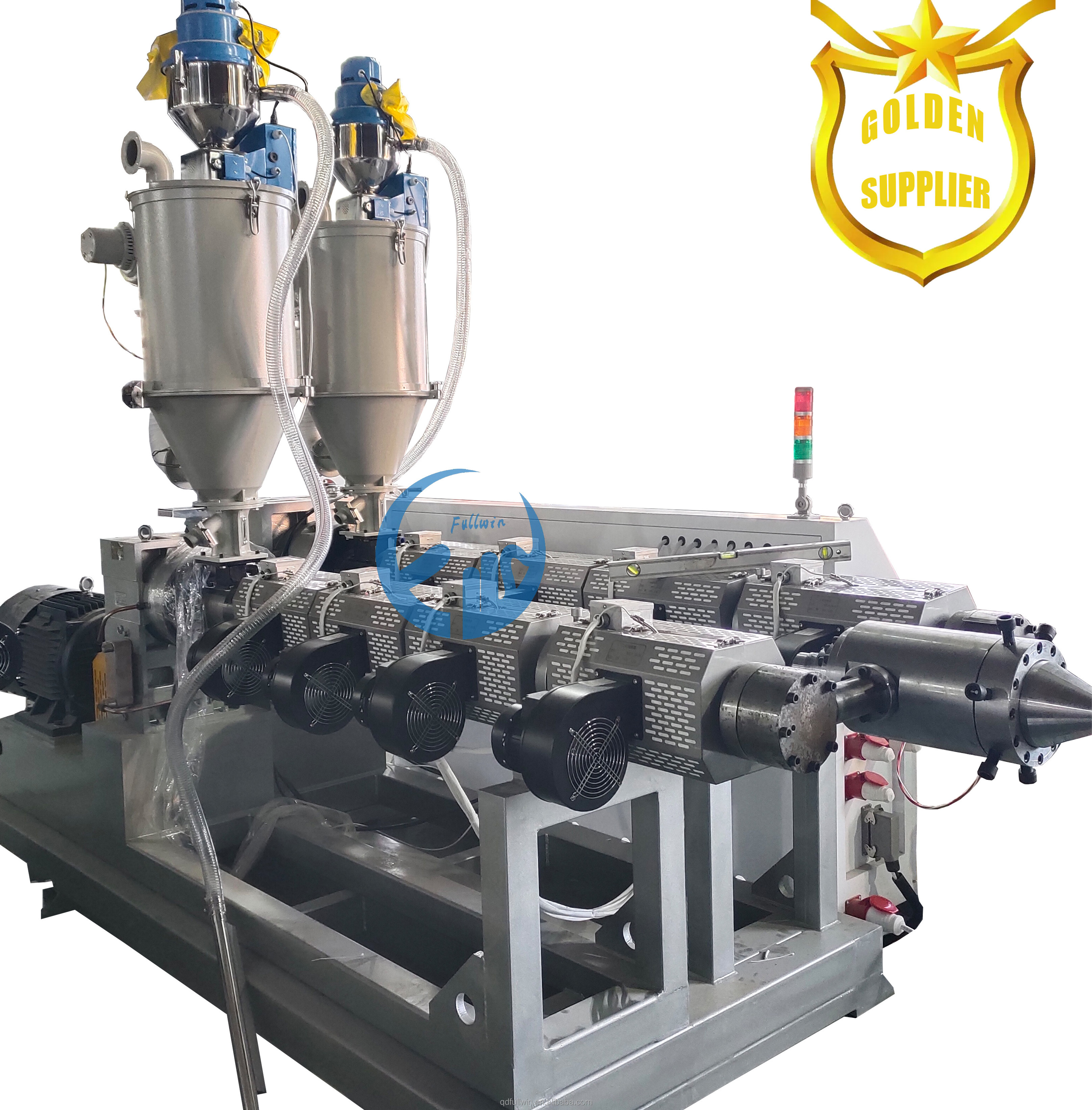 Fullwin Hot Sale PVC 110-315mm Plastic Drip Irrigation Pipe Production Line PVC Twin Screw Extruder Machine