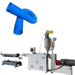 Plastic Pe Pp Pvc Plastic Flexible Single Wall Corrugated Conduit Pvc Pipe Hose Tuba Extrusion Making Machine Production Line