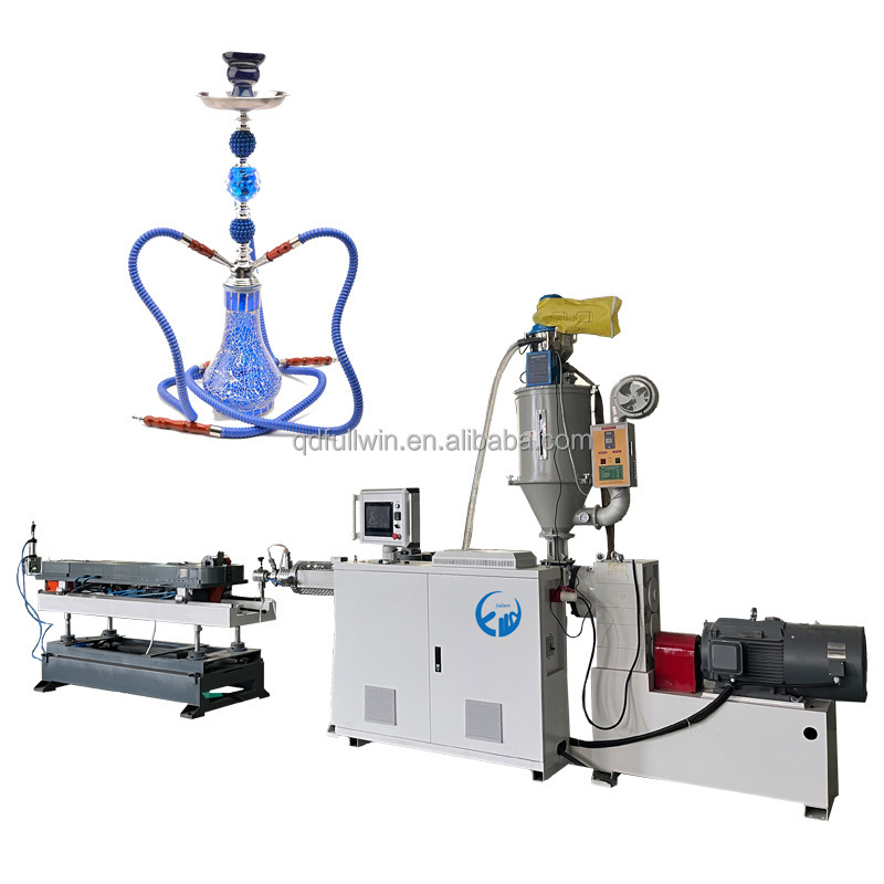 30m/minute High speed Water Smoking Shisha Hookah Hose Machine/Plastic Corrugated Pipe Extrusion Line