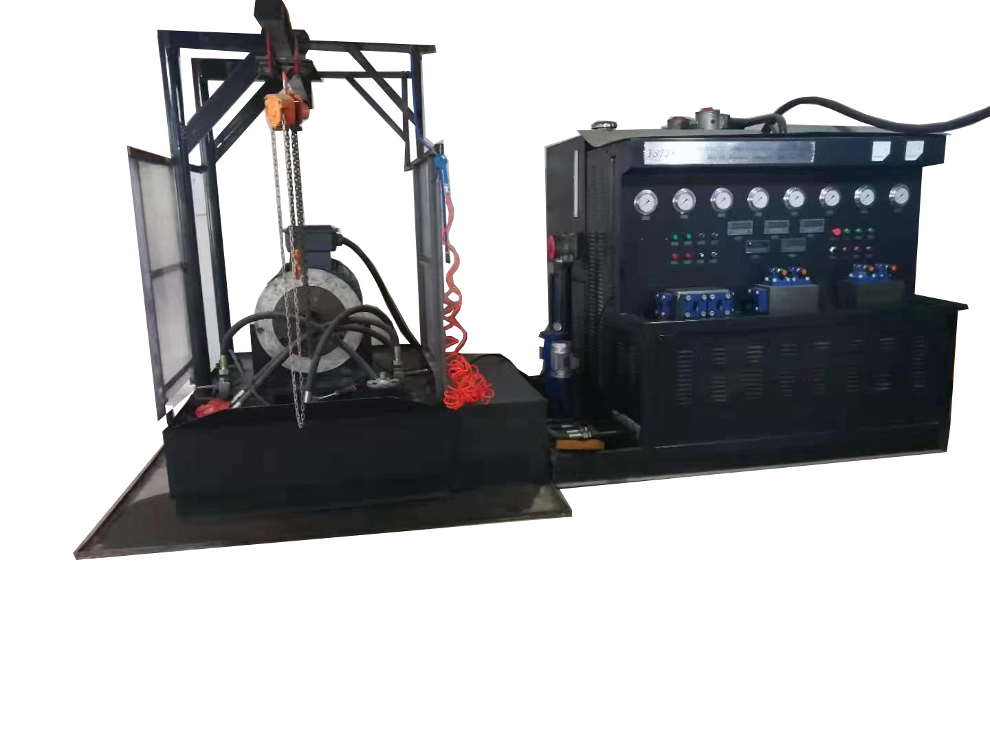 90KW 35MPA hydraulic test system pump motor valve cylinder comprehensive repair tools testing bench