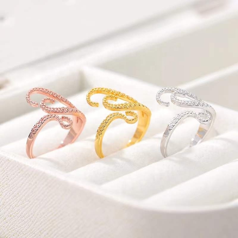 Gaby new stainless steel toe rings for women Open octopus toe rings adjustable summer beach foot ring waterproof body jewelry