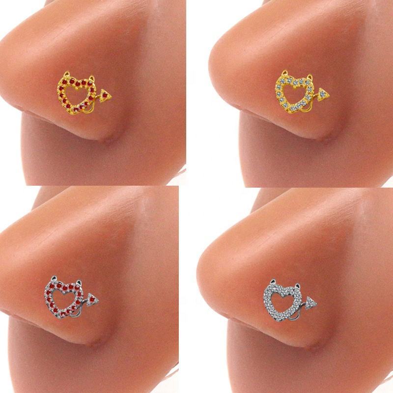 Gaby  new sale nose piercing  rabbit nose ring stainless steel butterfly nose studs wholesale body piercing jewelry