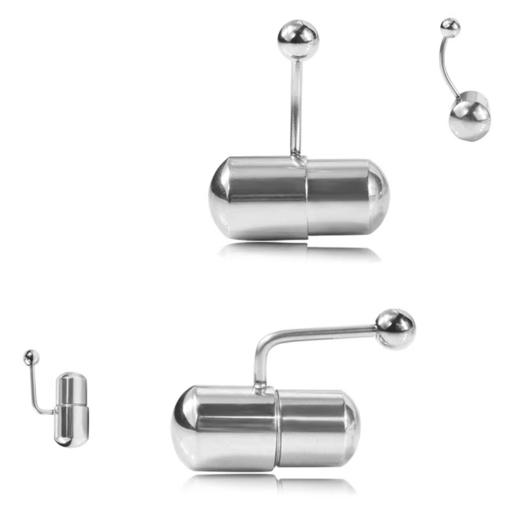 Gaby Piercing Wholesale Punk Stainless Steel Belly button Ring Vibrating Belly Rings Sexy  For Women Body Piercing Jewelry