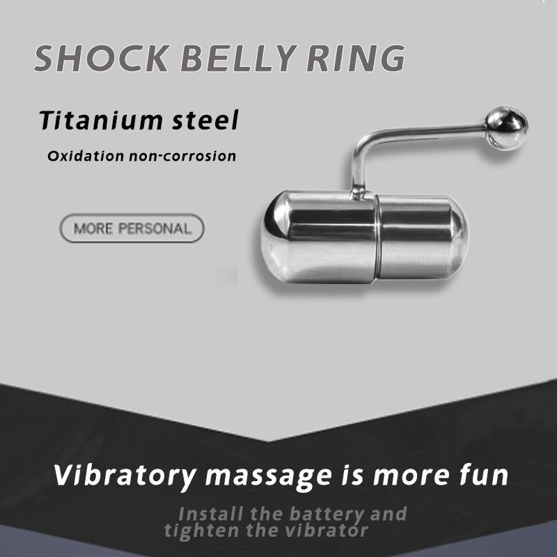 Gaby Piercing Wholesale Punk Stainless Steel Belly button Ring Vibrating Belly Rings Sexy  For Women Body Piercing Jewelry