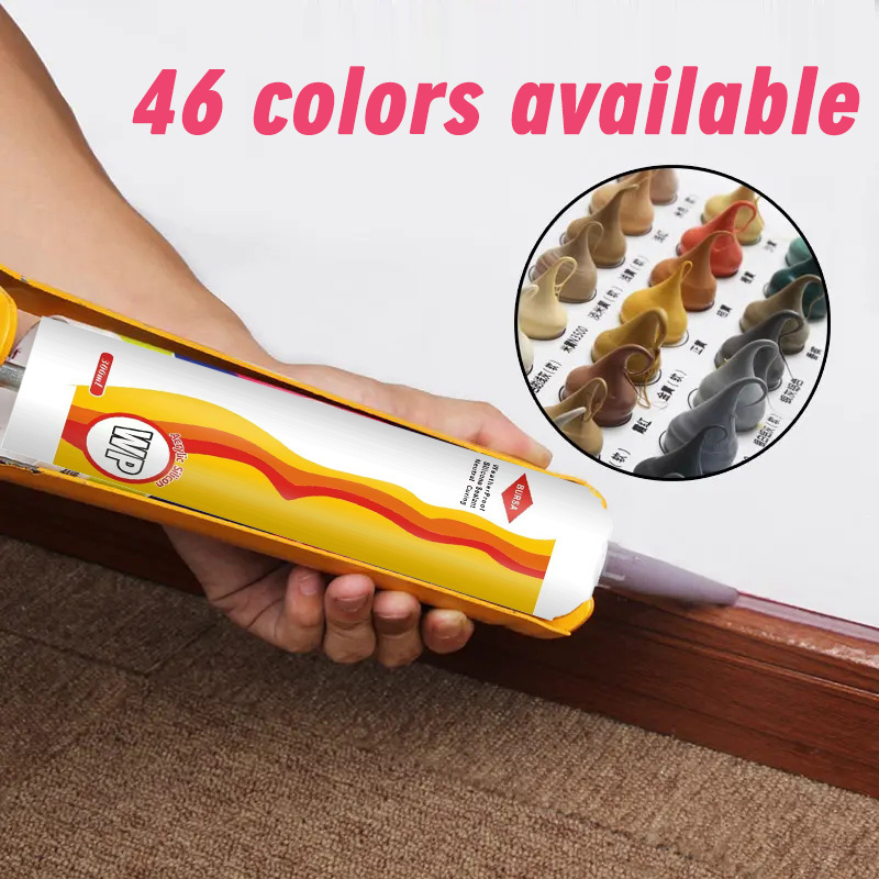 Sealant Base Silicon Acrylic Sealant 2024 New Clear Bathroom Caulk Anti Fungal Acrylic Silicone Mixed Acrylic Glue Cartridge