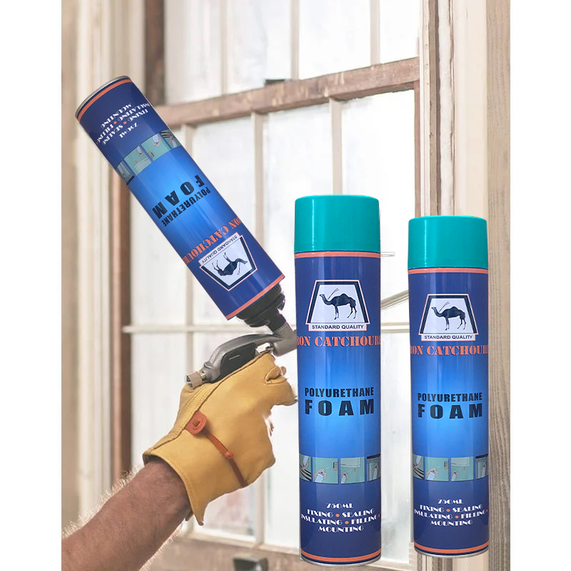 Pu Foam 750ml Pu Foam Used For Building And Construction factory price Polyurethane Foam Liquid Glue Adhesive Glue