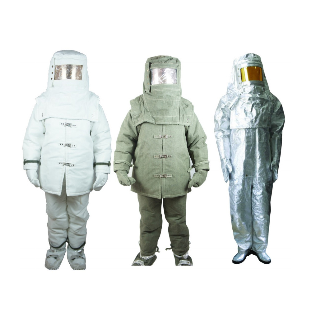 Fire Entry Suit Composite Aluminum Foil Fireproof Suit Heat Insulation High Temperature Resistant Suit